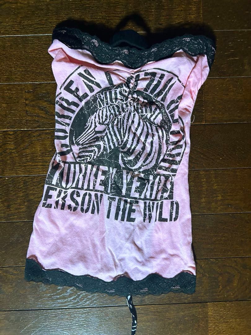 d.i.a. 平成ギャル ダイア チューブトップ ピンク ゼブラ