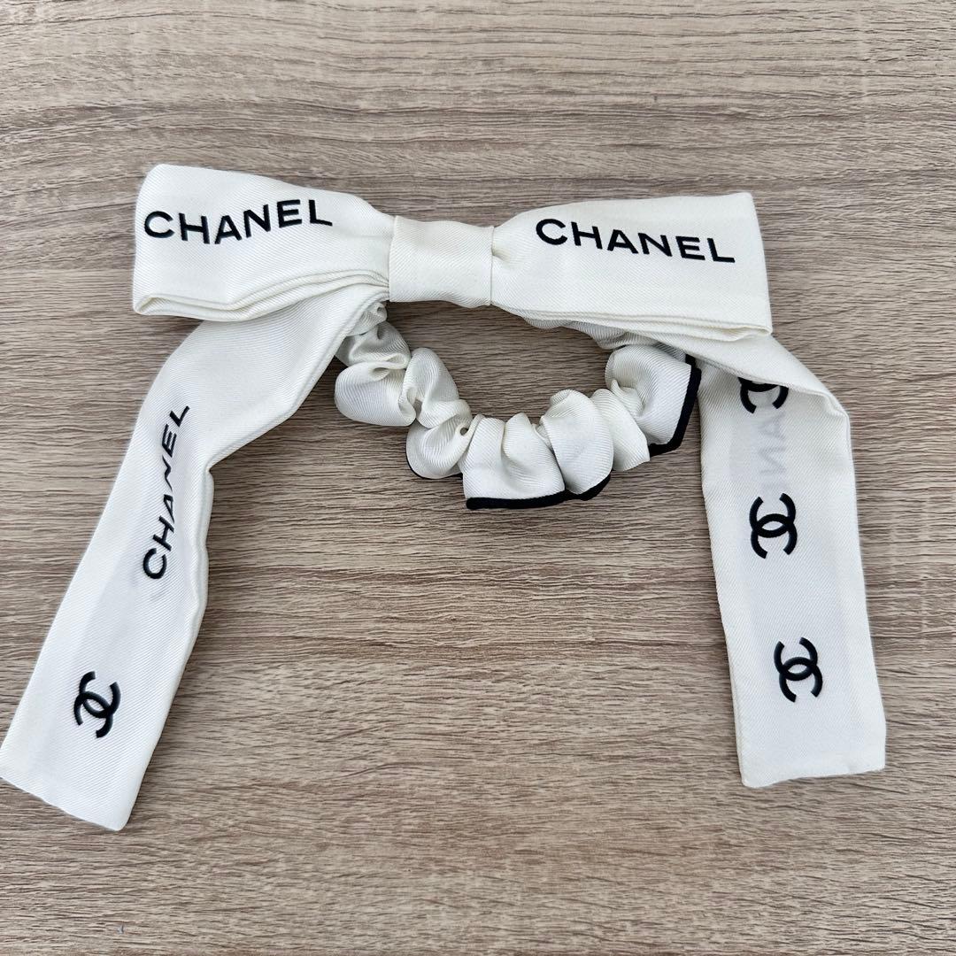 CHANEL シャネル　リボン　シュシュ