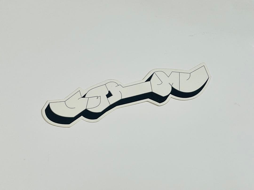 1999 supreme ステッカー”Lowdown Magazine”白黒