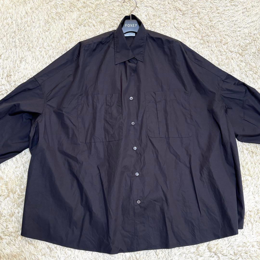 大きいサイズ　近年モデル　ドリスヴァンノッテン　ワイドシャツ　3L～4L　黒