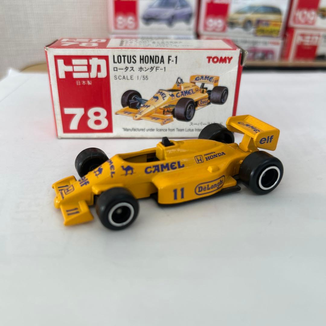 希少日本製トミカ赤箱 ロータス ホンダ F-1 1/55