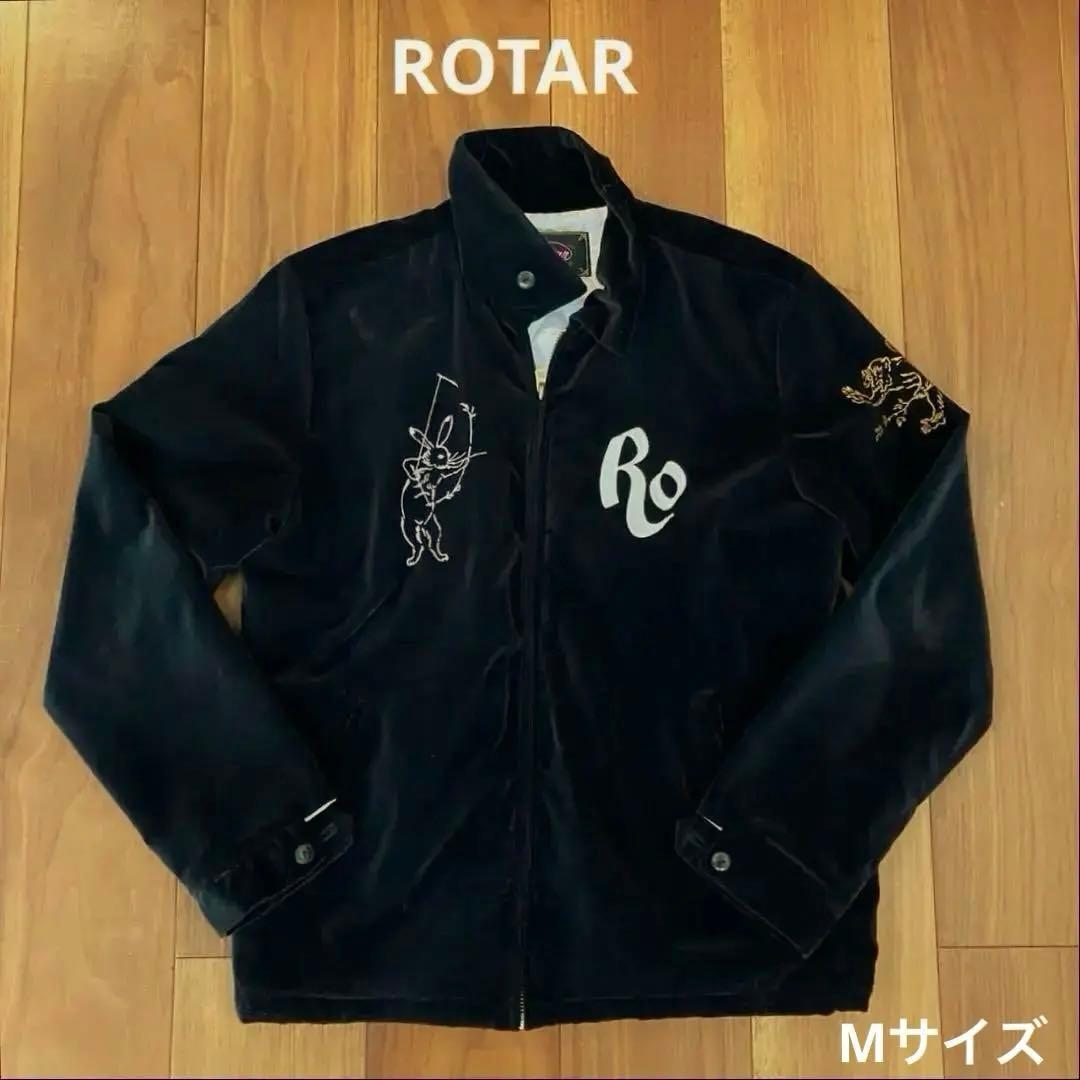 ⭐︎ROTAR ローター 鳥獣戯画 スーベニア ジャケット スカジャン Azuma - × ROTAR 鳥獣戯画 SUKA JACKET / スカジャン (BLACK,BLUE) | HAZE
