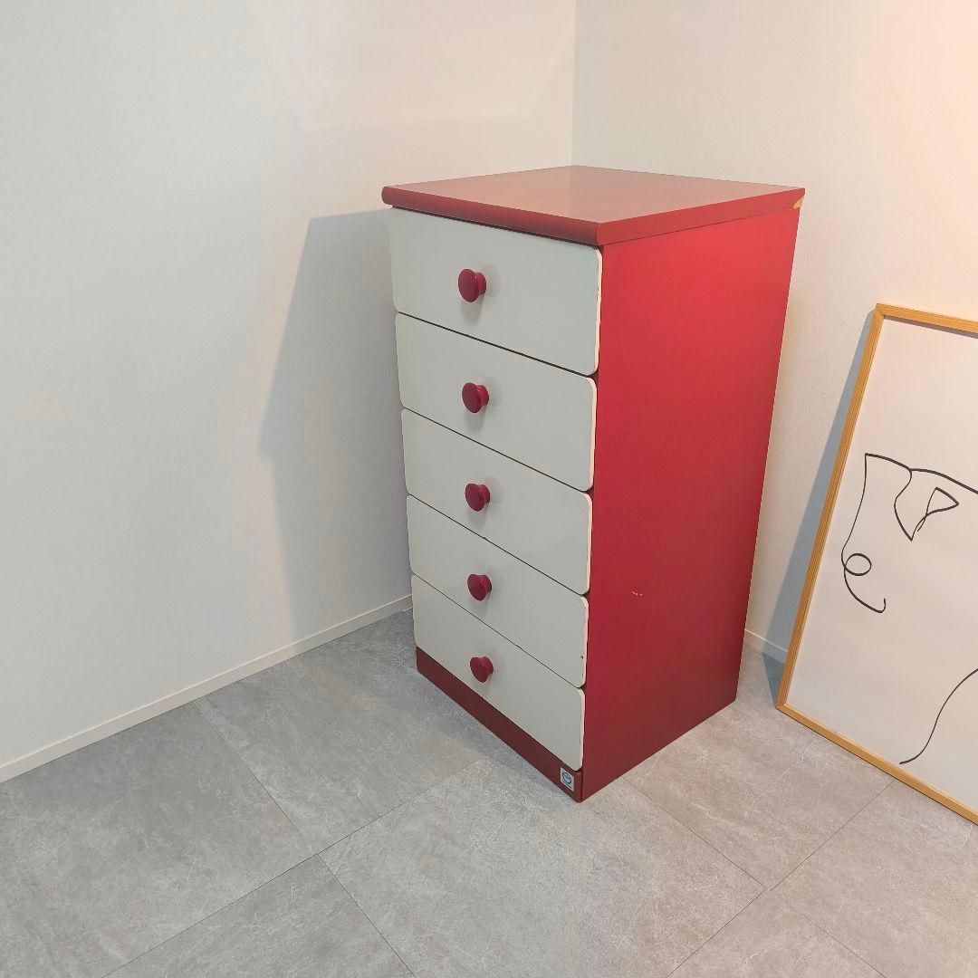 大幅値下げ　スペースエイジ　レトロ チェスト 赤　白