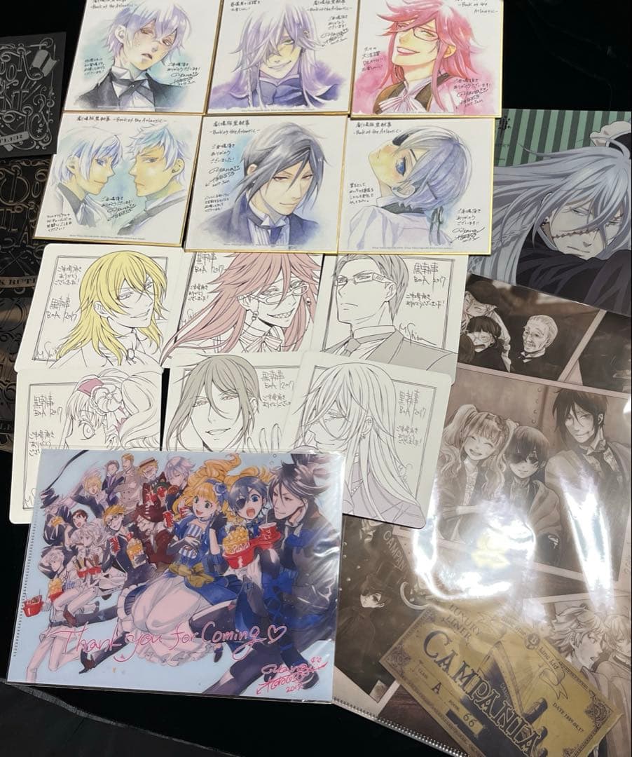 黒執事　ミニ色紙　クリアファイル　映画　劇場版　枢やな　美品　未使用　非売品