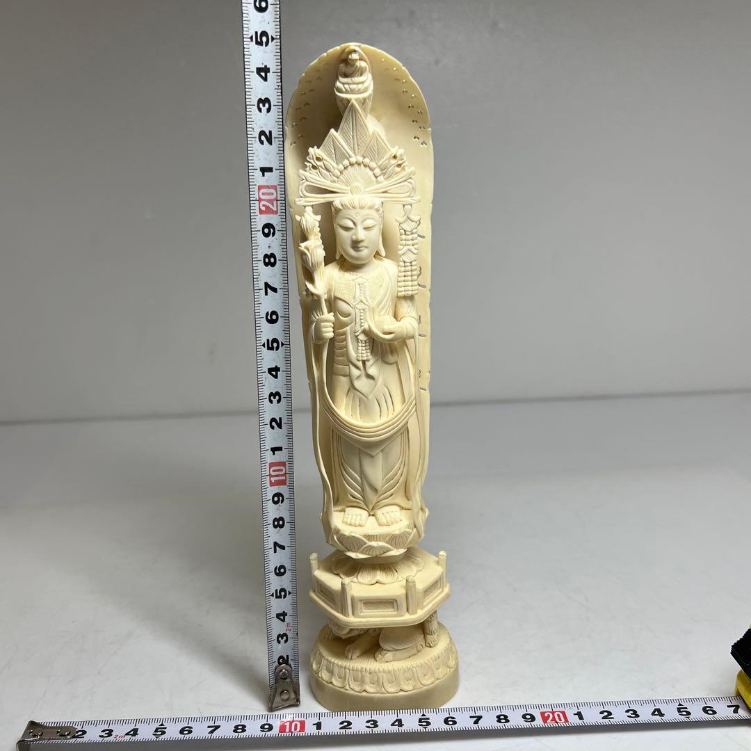 極上 和彫 在銘 聖観世音像 高さ25cm 417g 東K8-0211☆2F - メルカリ