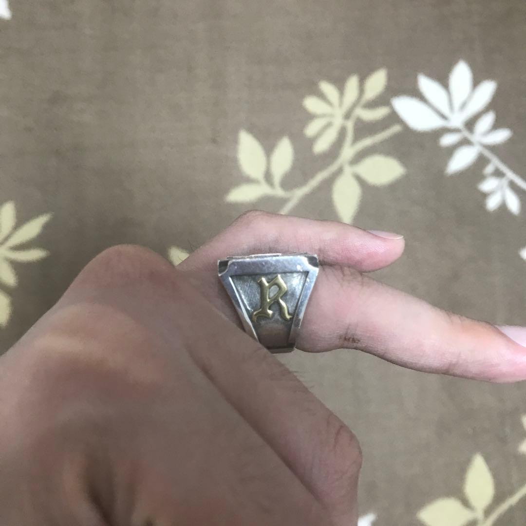 WEIRDO】【初期型ゴールドtype】アイアンクロスリング森下直哉同型