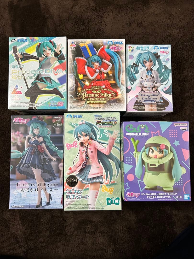 初音ミク　フィギュア　6体セット　まとめ売り　プライズ　SEGA バンプレスト