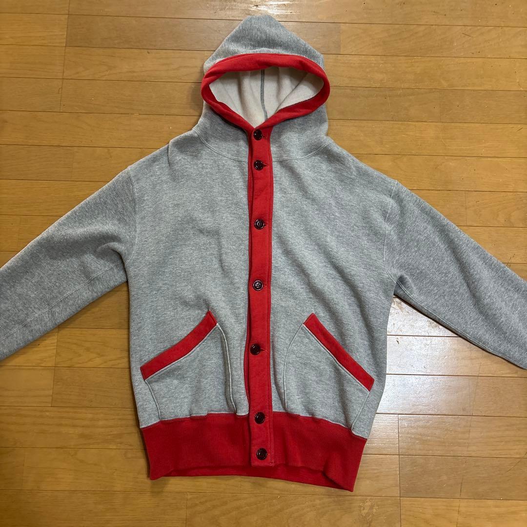 希少！CUSHMANクッシュマン ヴィンテージレプリカ スウェットボタンパーカー