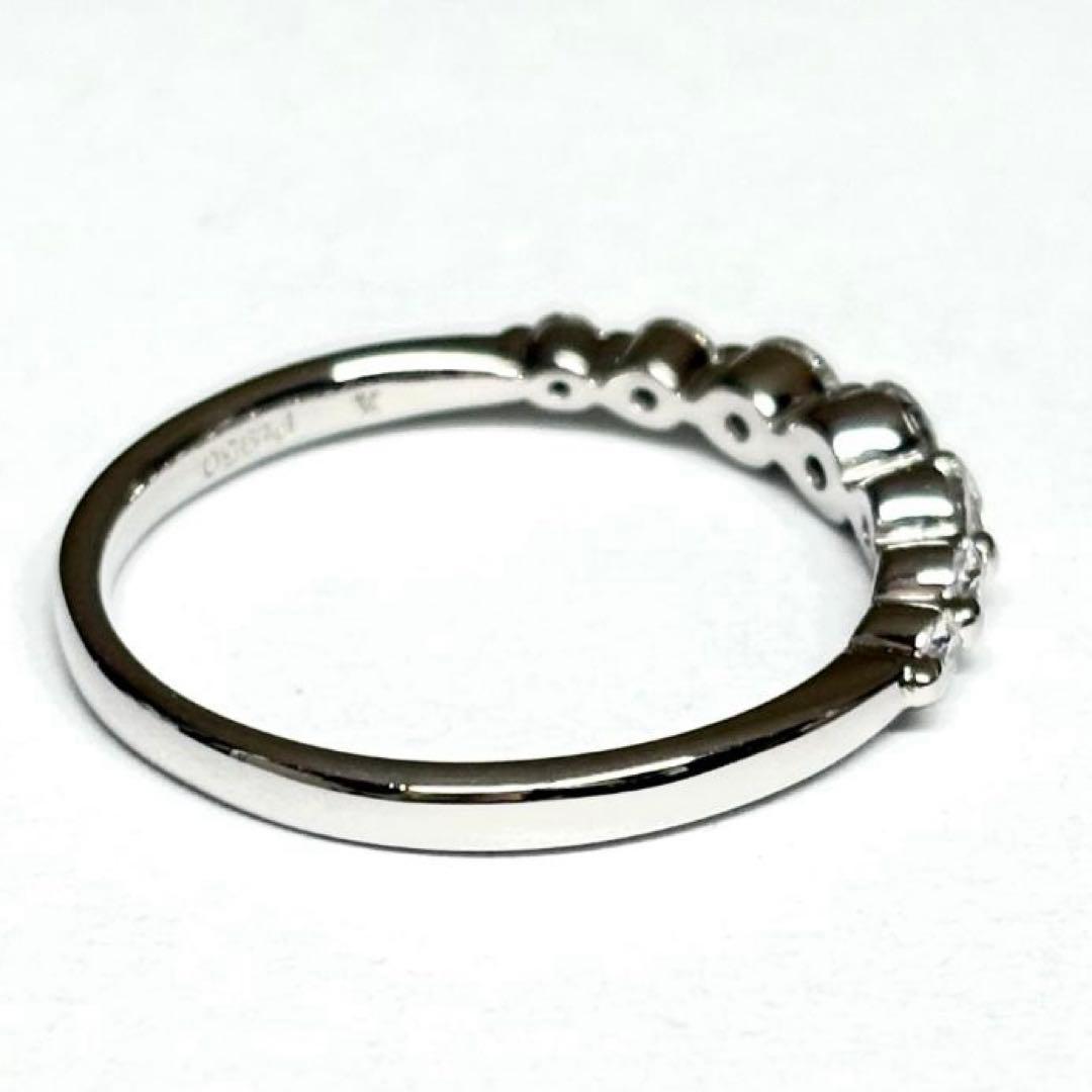 Pt950 ダイヤモンド 0.37ct　7粒　リング　ヴァンドーム青山　11号