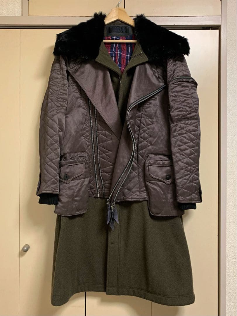 KOHSHIN SATOH ドッキング コート ファー docking coat