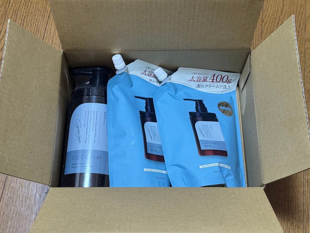 Cocone シャンプー 380gボトル1本と詰め替え用2パック【割安】