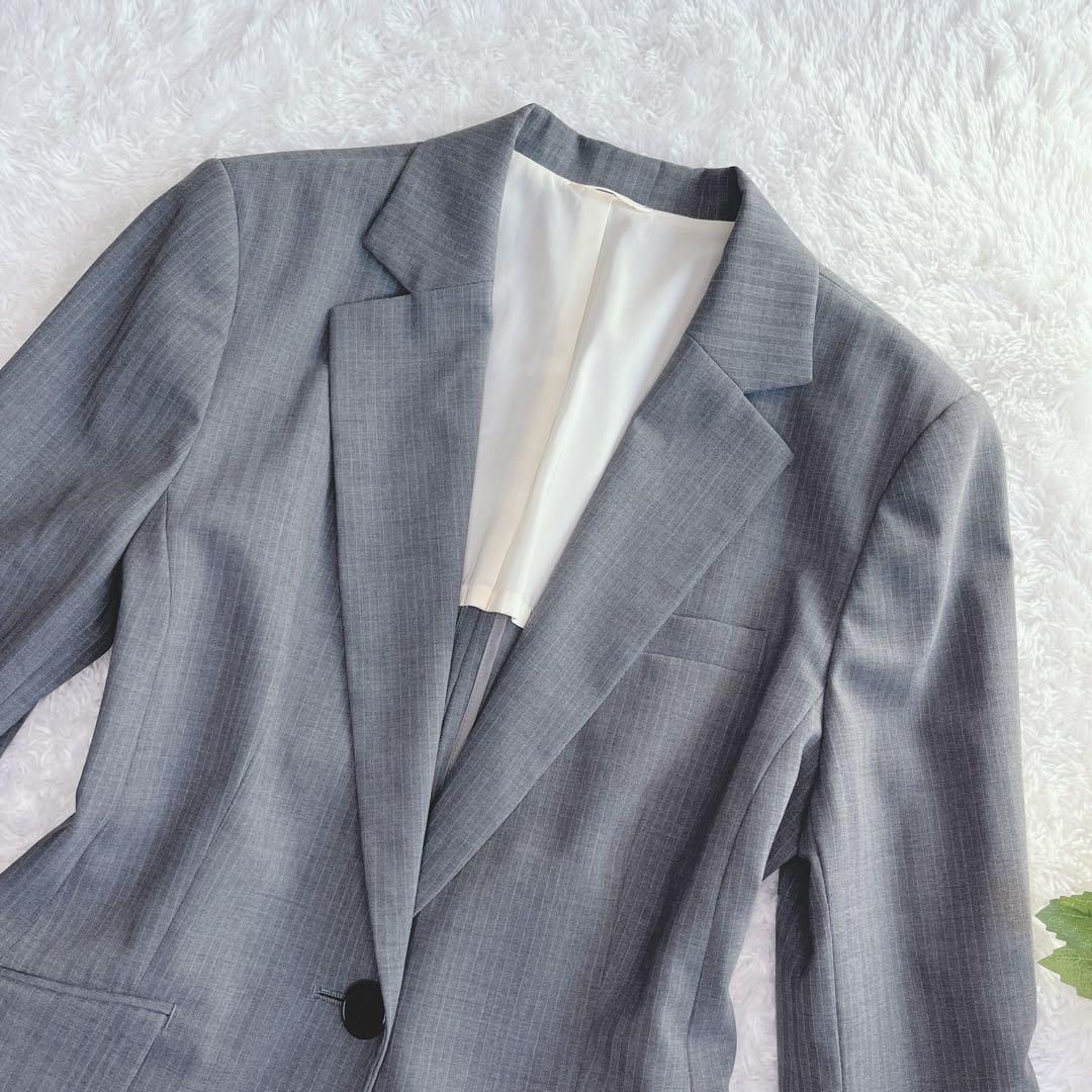 美品✨P.S.FA パンツスーツ セットアップ グレー 大きいサイズ XL