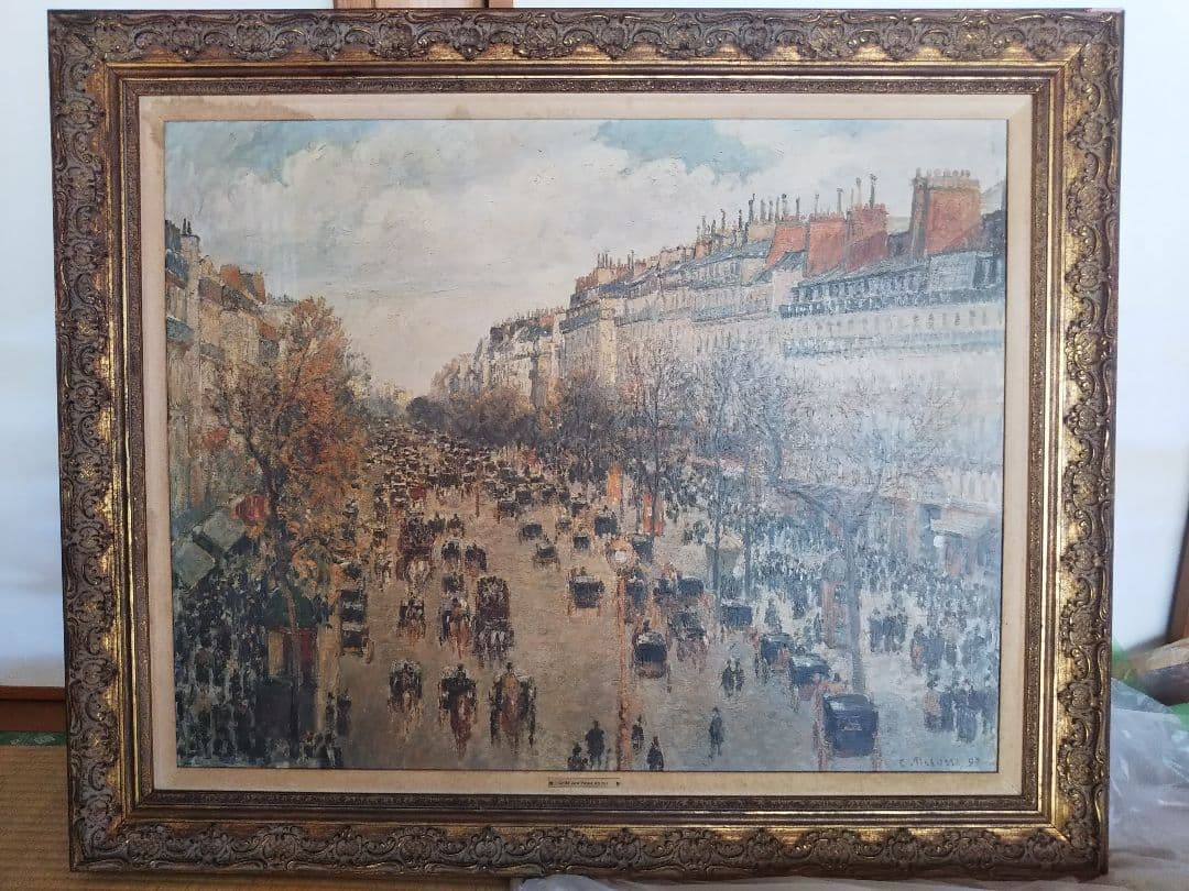 カミーユ・ピサロ　オペラ大通り 雪の効果 朝