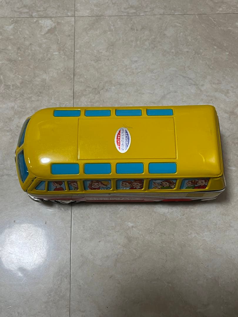 昭和レトロ イチコーのブリキ幼稚園バス VWワーゲンバス - メルカリ