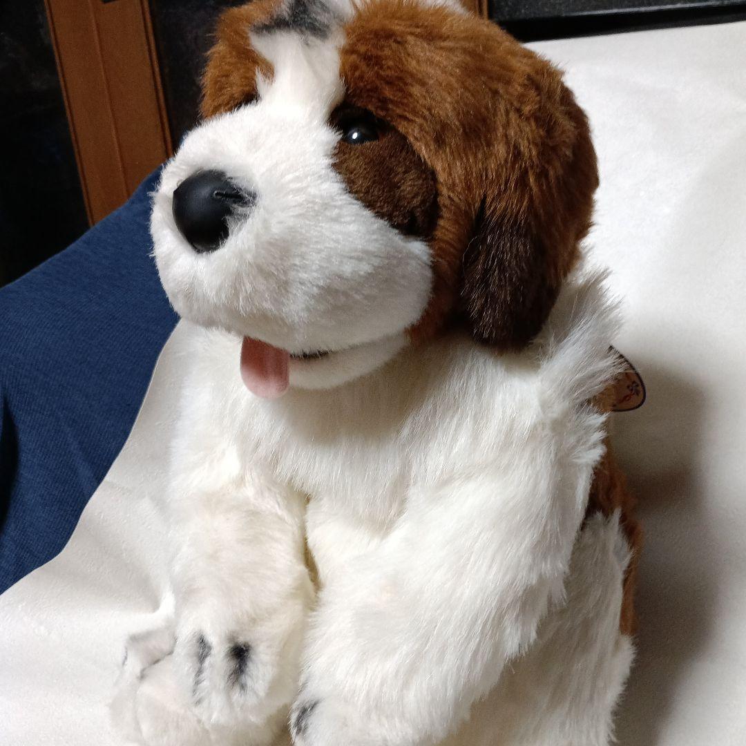 レトロな セントバーナード ぬいぐるみ ヴィンテージ 犬ぬいぐるみ