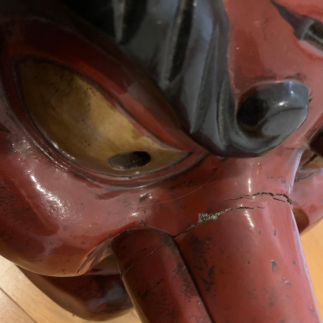 木彫り 天狗面 重量級 - メルカリ