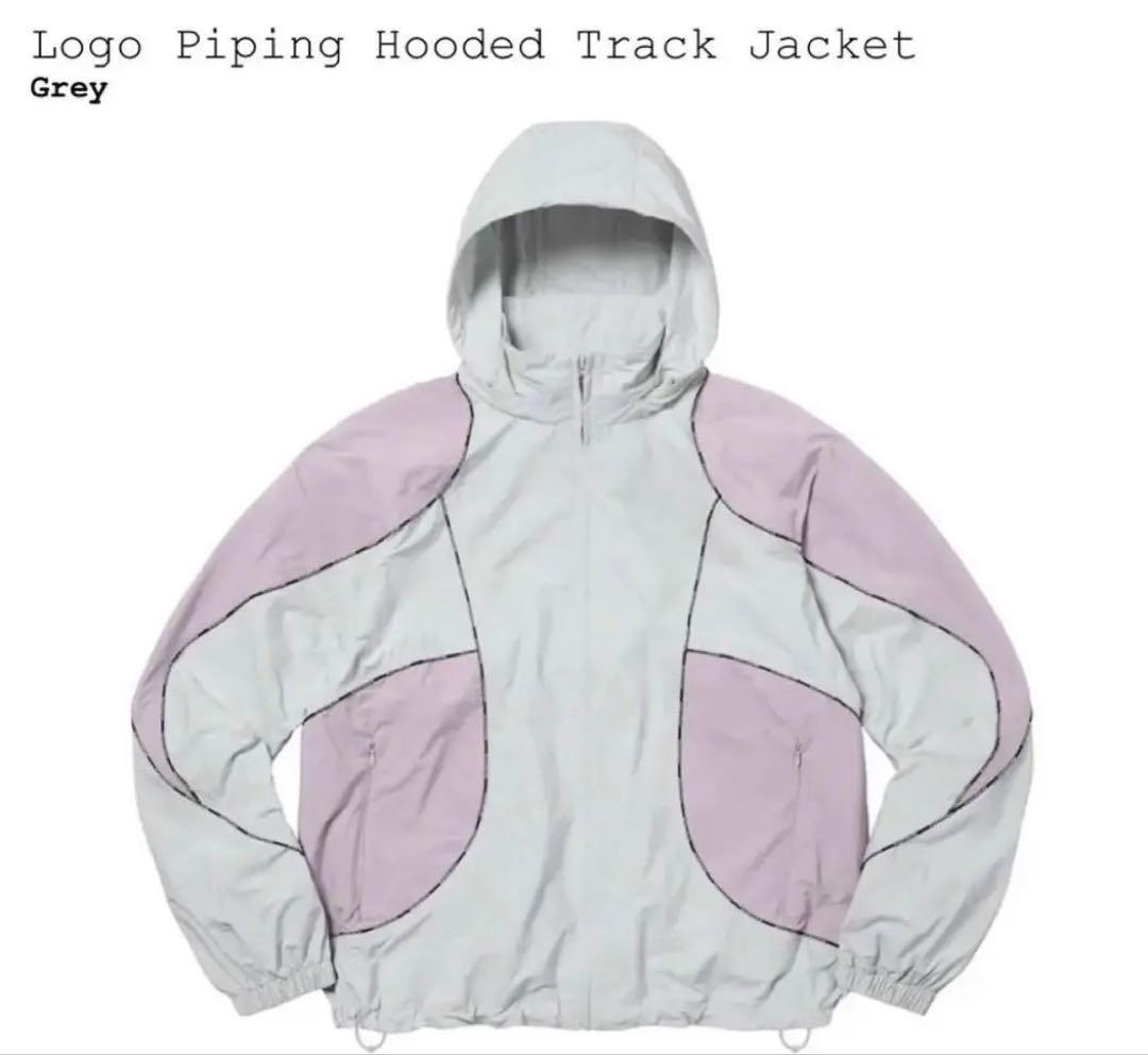 ジャケット・アウター Supreme Logo Piping Hooded Track Jacket