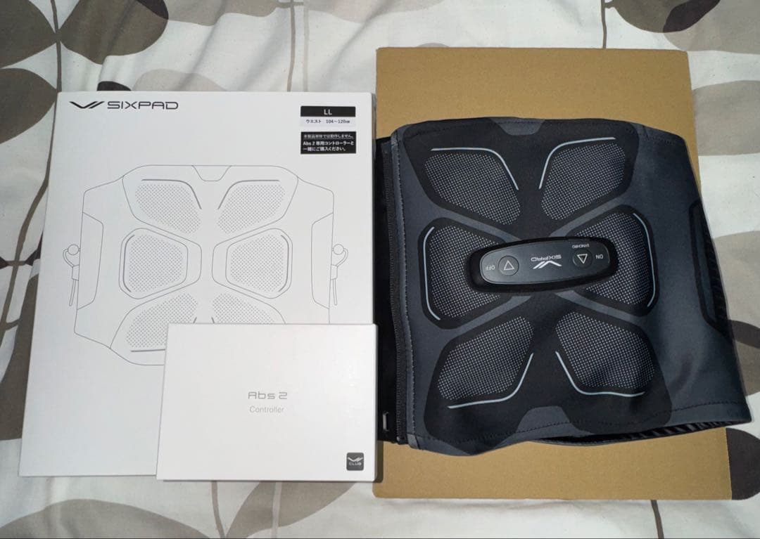 ミ*ナ様 SIXPAD Abs 2 LLサイズ ブラック 専用コントローラー付き