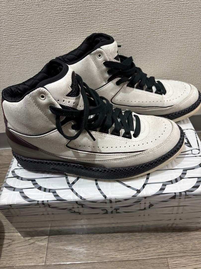 A Ma Maniére Air Jordan 2 ホワイト/バーガンディ