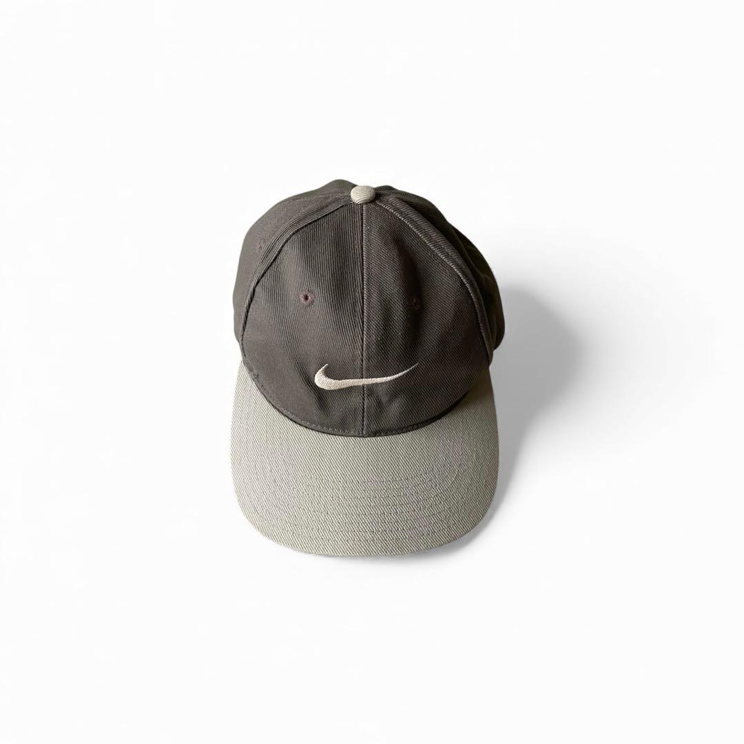 帽子 1990s old nike 2tone swoosh logo cap