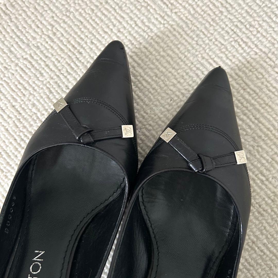 LOUIS VUITTON ルイヴィトン パンプス 黒 21.5cm