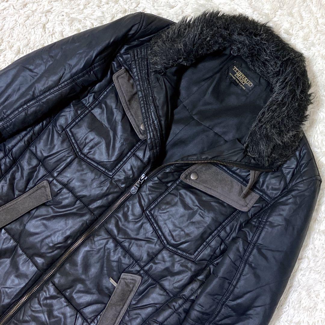 美品✨TORNADO MART y2k ギャル男 ファージャケット ブラック M - メルカリ