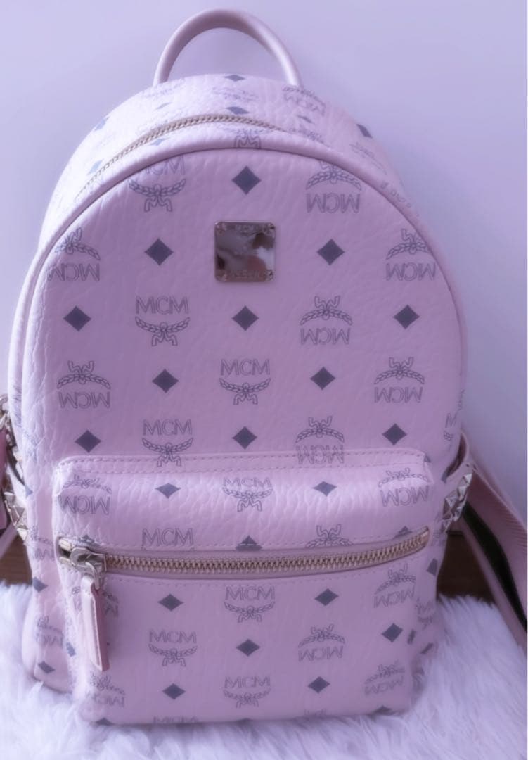 mcm リュックパウダーピンク sサイズスモール