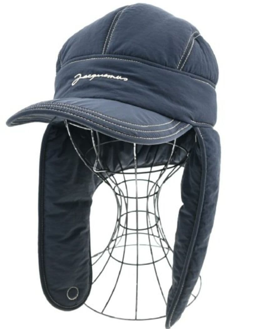 JACQUEMUS フライトキャップ ネイビー 58 The de-Nîmes denim bucket hat by JACQUEMUS | Official website