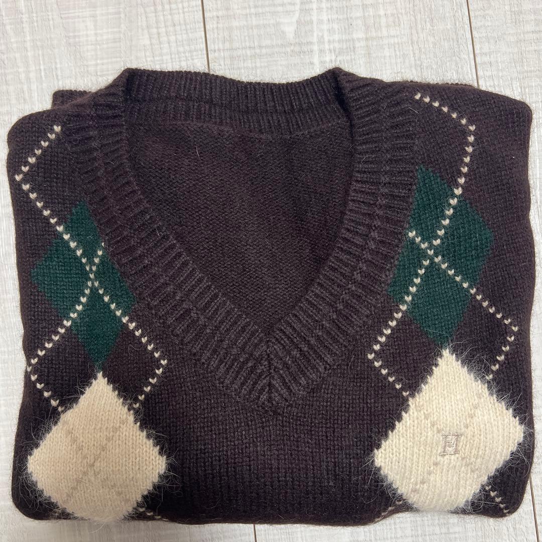 herlipto H Logo Argyle Knit Pullover - メルカリ
