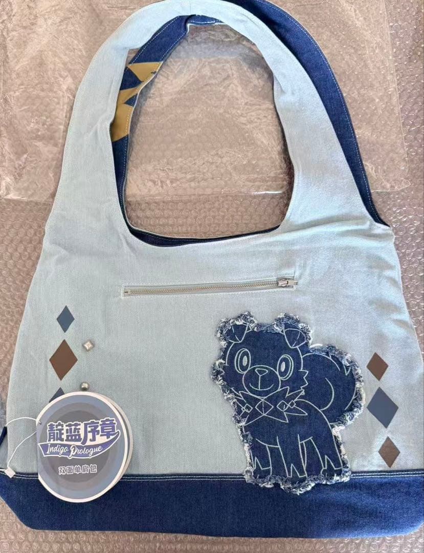 Pokémon靛蓝序章 中国限定 トートバッグ ルカリオ ゼラオラ イワンコ