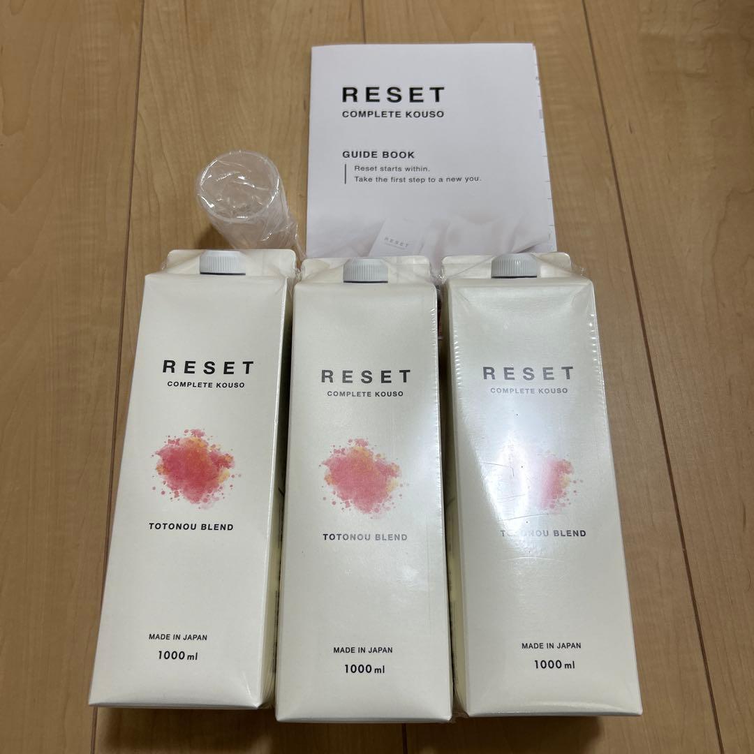 RESET COMPLETE KOUSO 1000ml×3本　酵素ドリンク 楽天市場】COMPLETE KOUSO RESET 酵素ドリンク GABA 乳酸菌 400億
