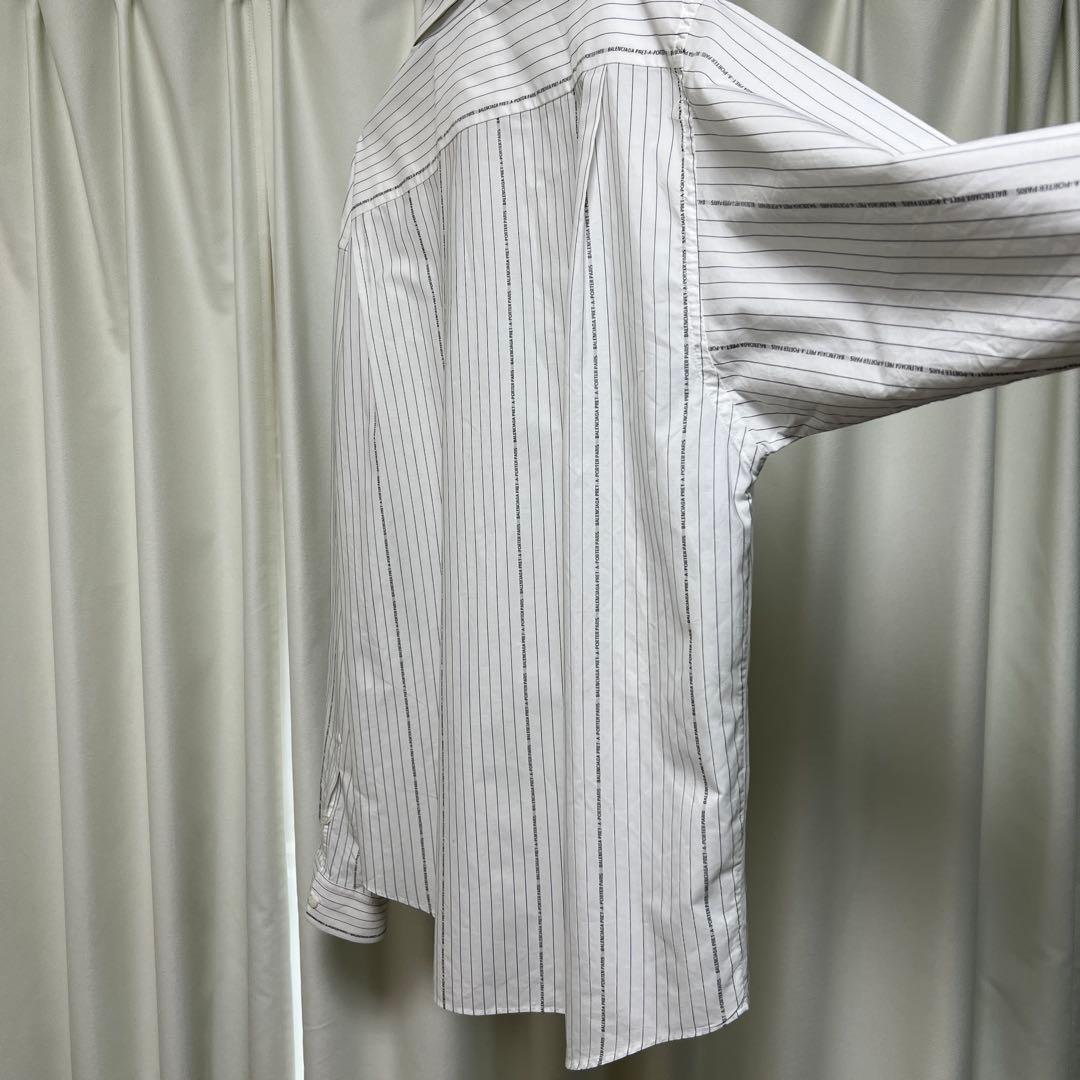 ☆定価14万☆ BALENCIAGA ピンストライプシャツ - メルカリ