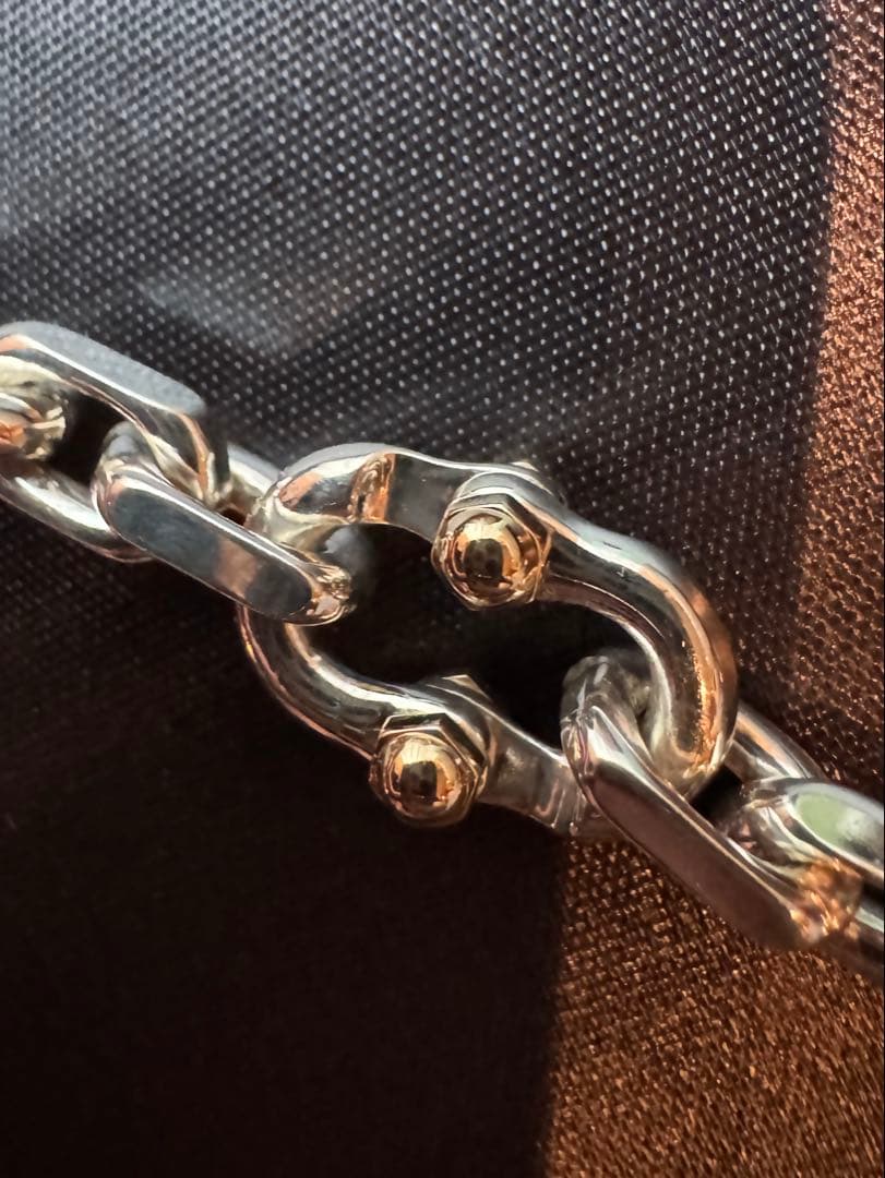 希少】ティファニー メイカーズ チェーン ネックレス シルバー＆18K