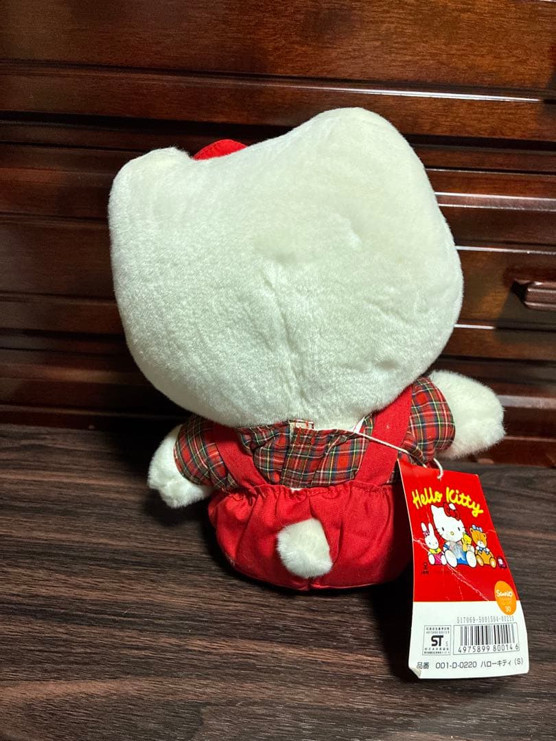 希少 激レア 美品 ハローキティ レトロ 1999 チェック ぬいぐるみ