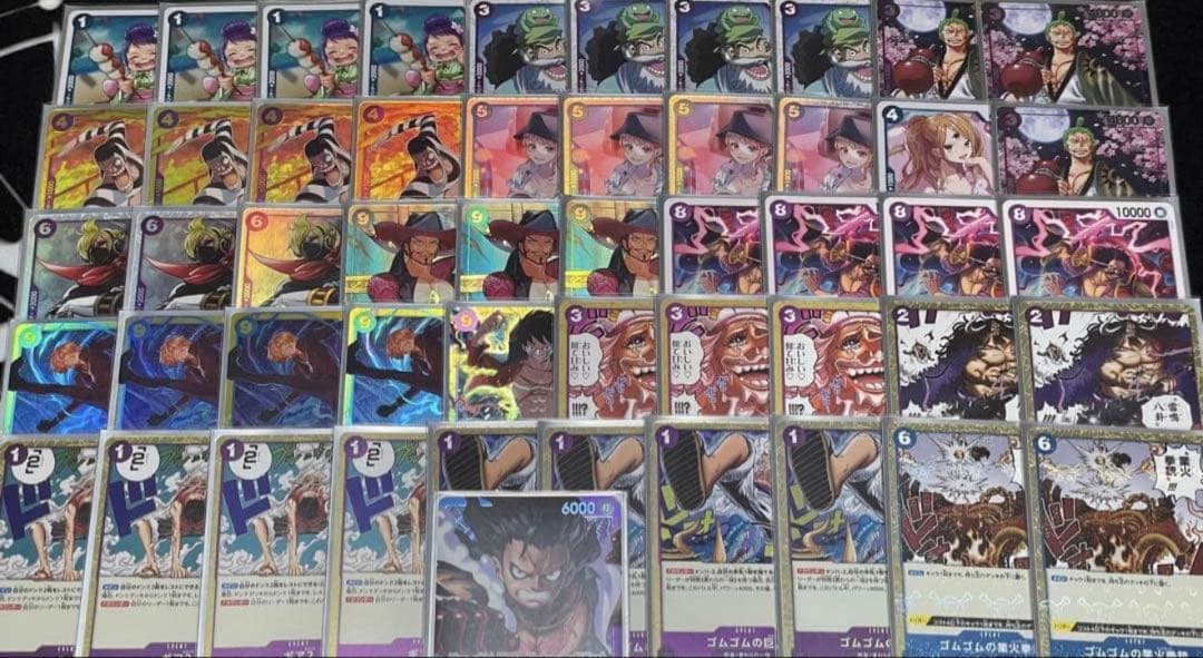 青紫ルフィ構築済みデッキ