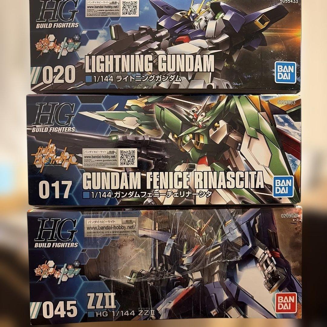 し*ん様 ZZ II等ビルドファイターズ系HG 1/144 ガンプラ 4点セット