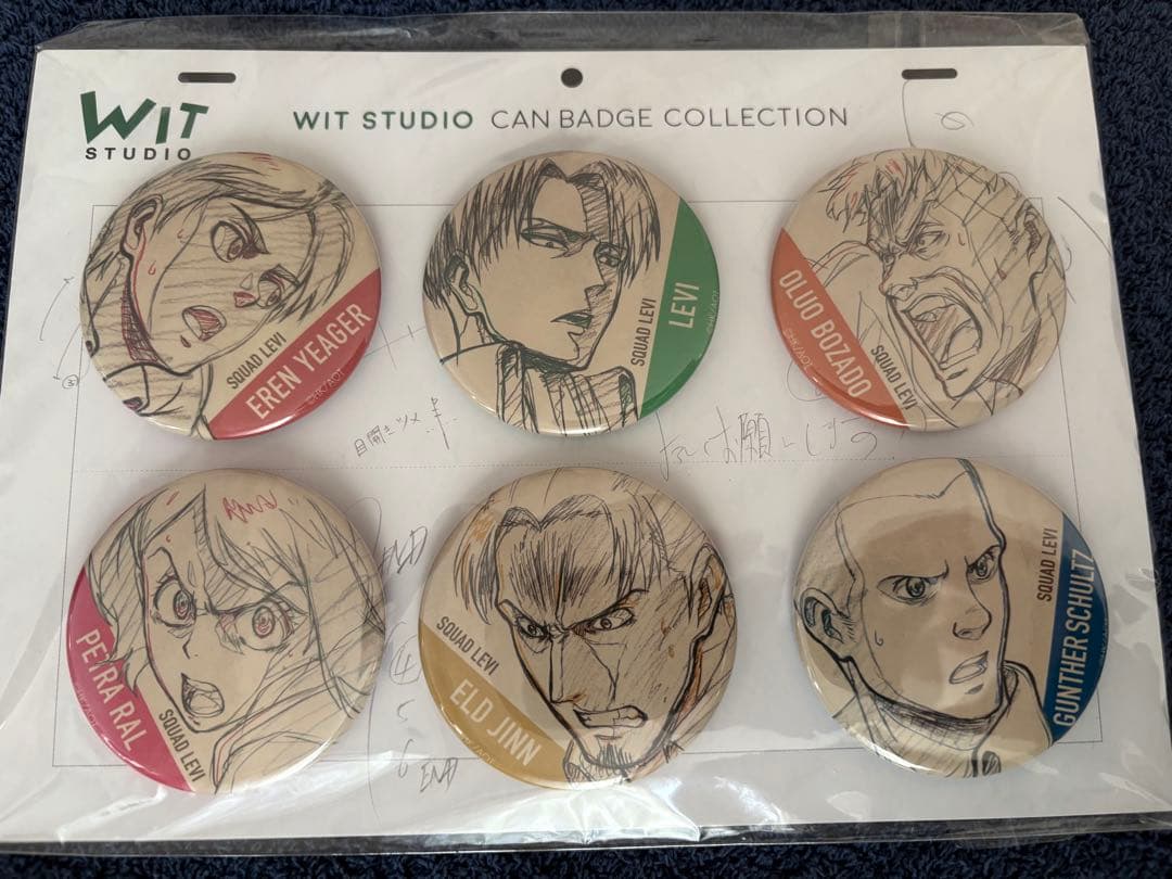 WIT STUDIO 缶バッジ コレクション 進撃の巨人 6種セット D