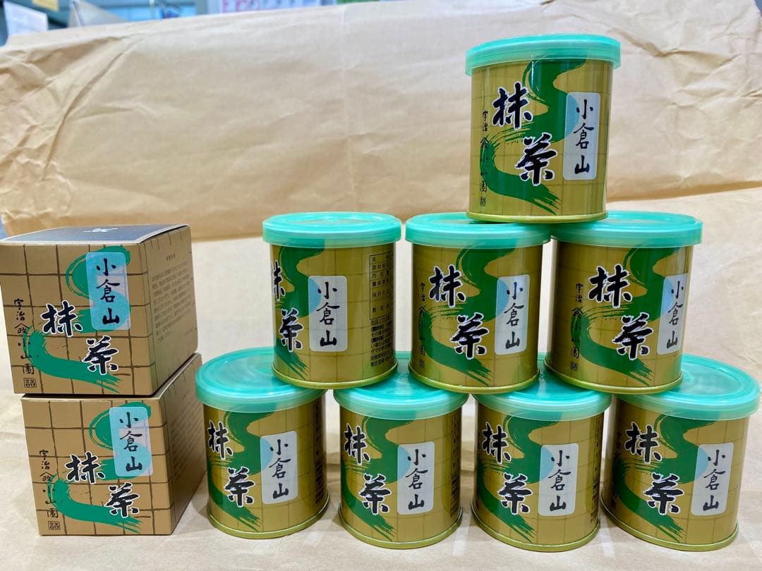 京都宇治抹茶　山政小山園　小倉山×8缶、小倉山×2箱、30g 10個セット