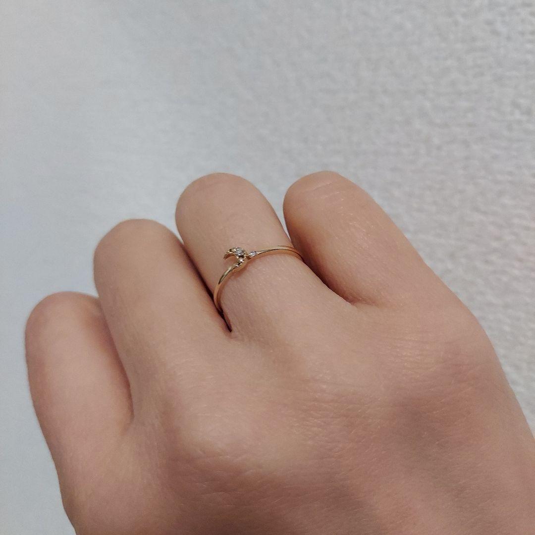 ノジェス NOJESS +N K10 ピンクゴールド リング 月と星 #11 - メルカリ