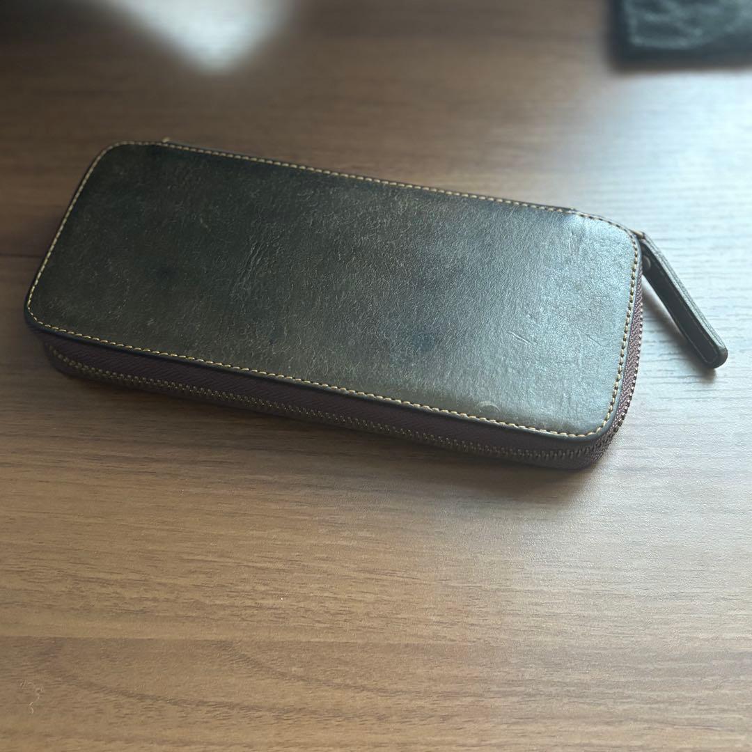 ※最終値下げ バハギア ラウンドジップペンケース プエブロ オリーバ Bahagia & craft/バハギア】ラウンドファスナーペンケース (プエブロ