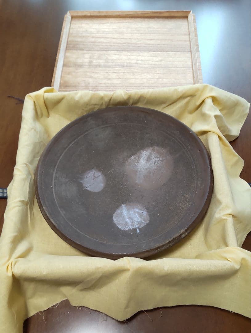 （値下げ）備前焼　中皿　人間国宝　藤原雄