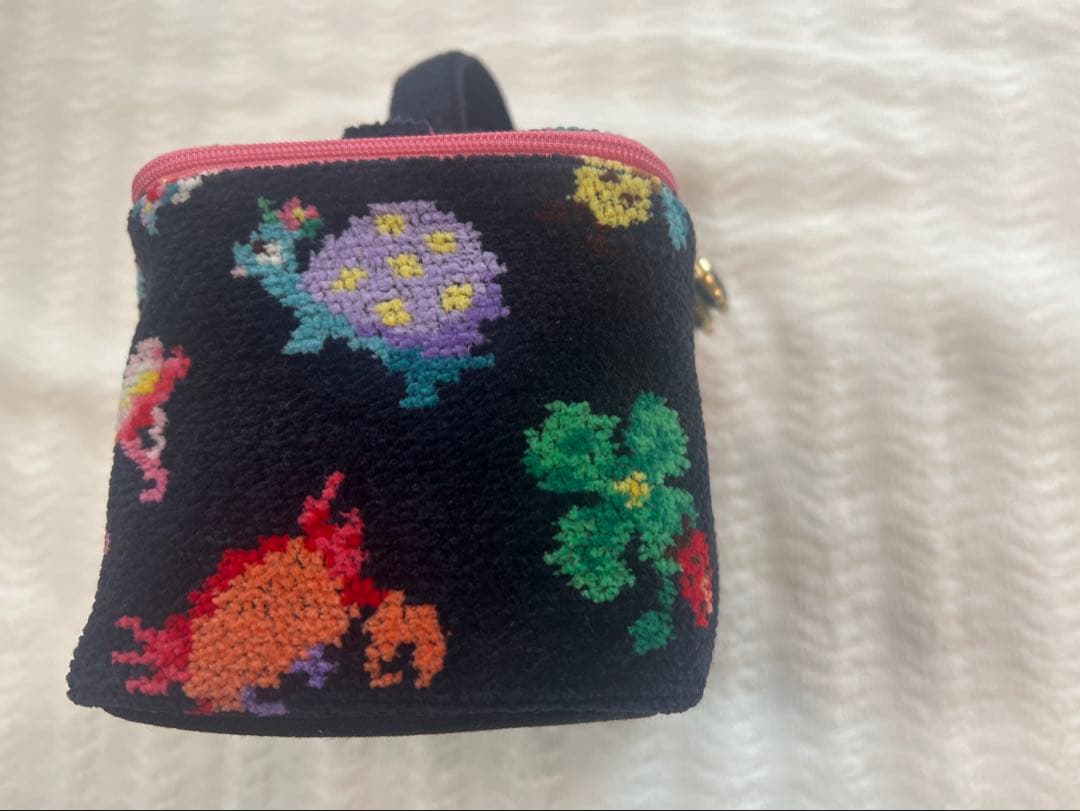 タグなし】フェイラー FEILER バニティポーチ ネイビー 神崎恵 コラボ