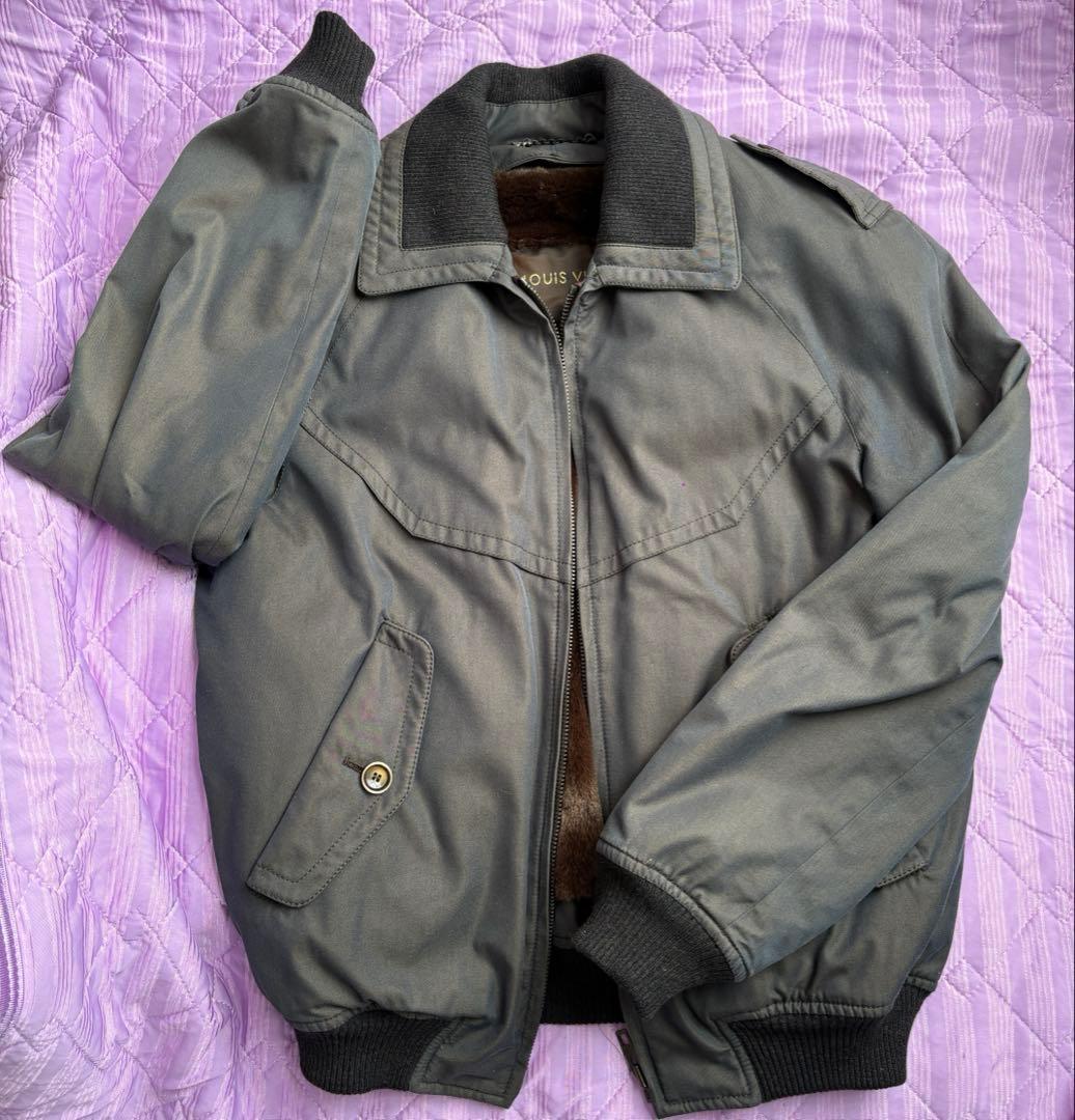 新品・稀】LOUIS VUITTON フライトジャケットブルゾン ダークグレー