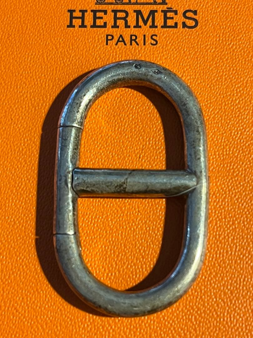 けいhermes ヴィンテージ　キーホルダー　シルバー