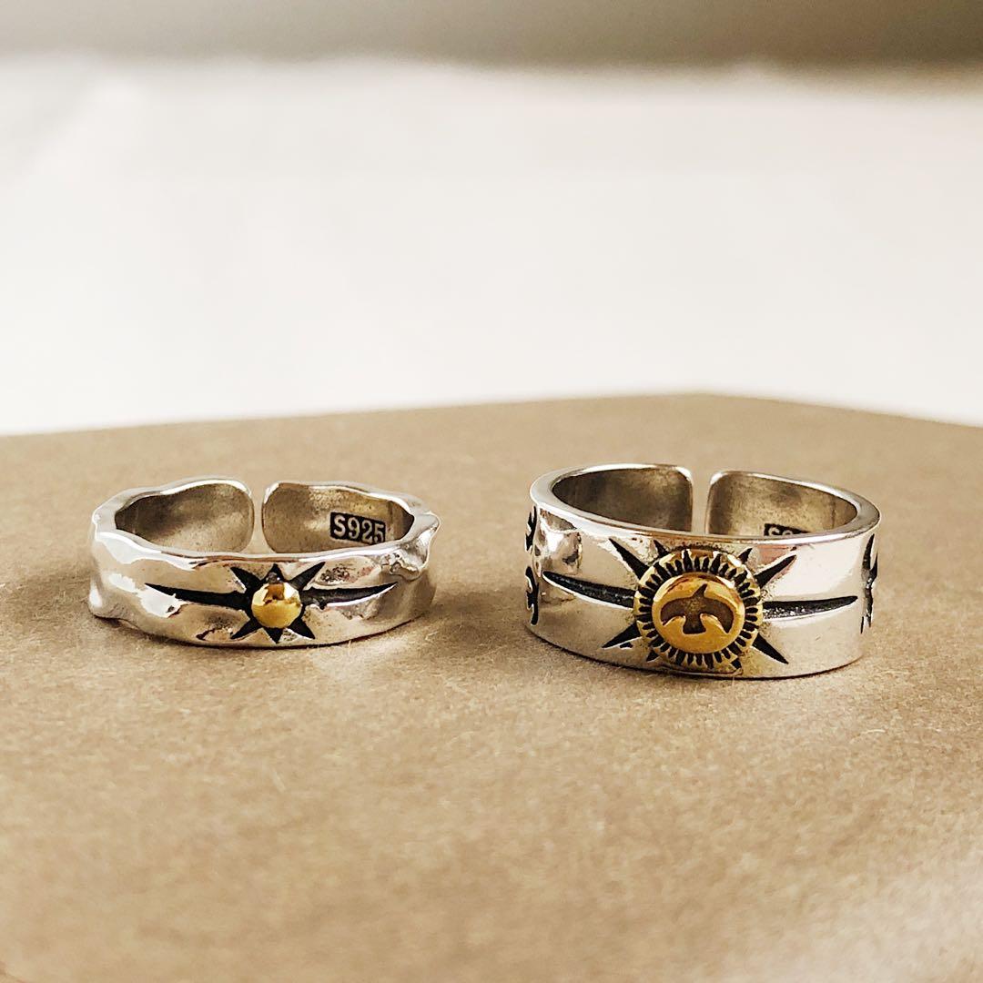 シルバー925 メキシカン インディアン ヴィンテージリング ナバホ2点