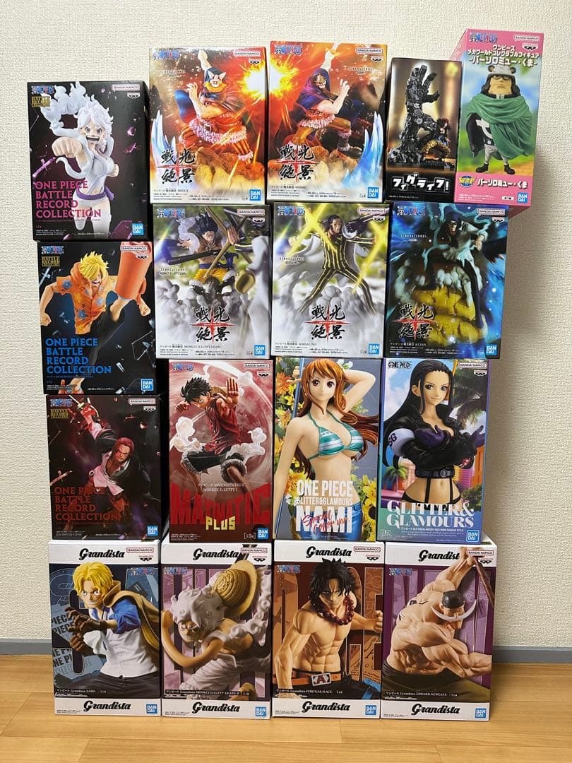【豪華17体セット】ワンピース フィギュア まとめ売り 戦光絶景 ルフィ ボニー