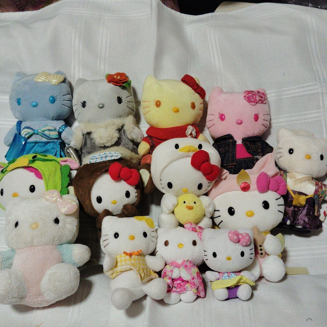 ハローキティ ぬいぐるみセット12個＋オマケ２個 マクドナルド】ハローキティ50周年のハッピーセット 第2弾発売から1日
