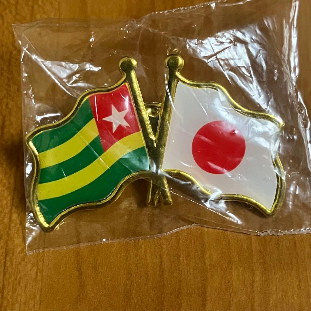 新品 非売品 トーゴ & 日本 国旗 ピンバッジ 大阪・関西万博 EXPO