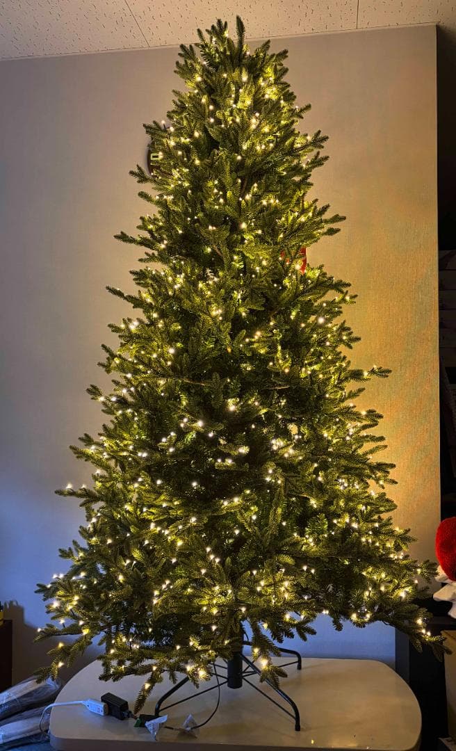 未使用 ☆ コストコ 228cm クリスマスツリー 電飾付き LED 1850個