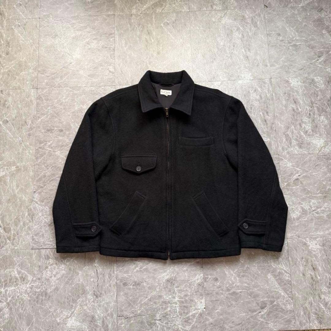 Paul Smith 短丈　ドリズラージャケット　ウール素材　ブラック